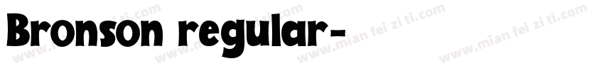 Bronson regular字体转换